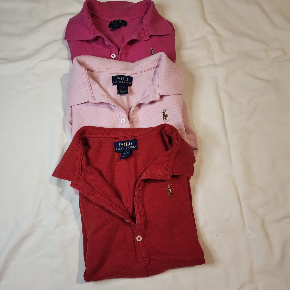 Polo by Ralph Lauren Kids' Polo Shirts in Pink and Red